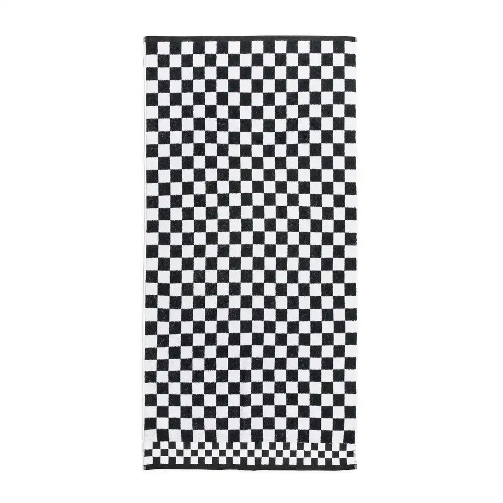 Black Check Hand Towel