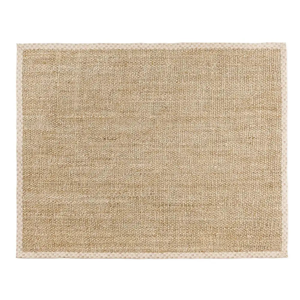 Mocha Check Chunky Jute 6' x 9' Jute Rug