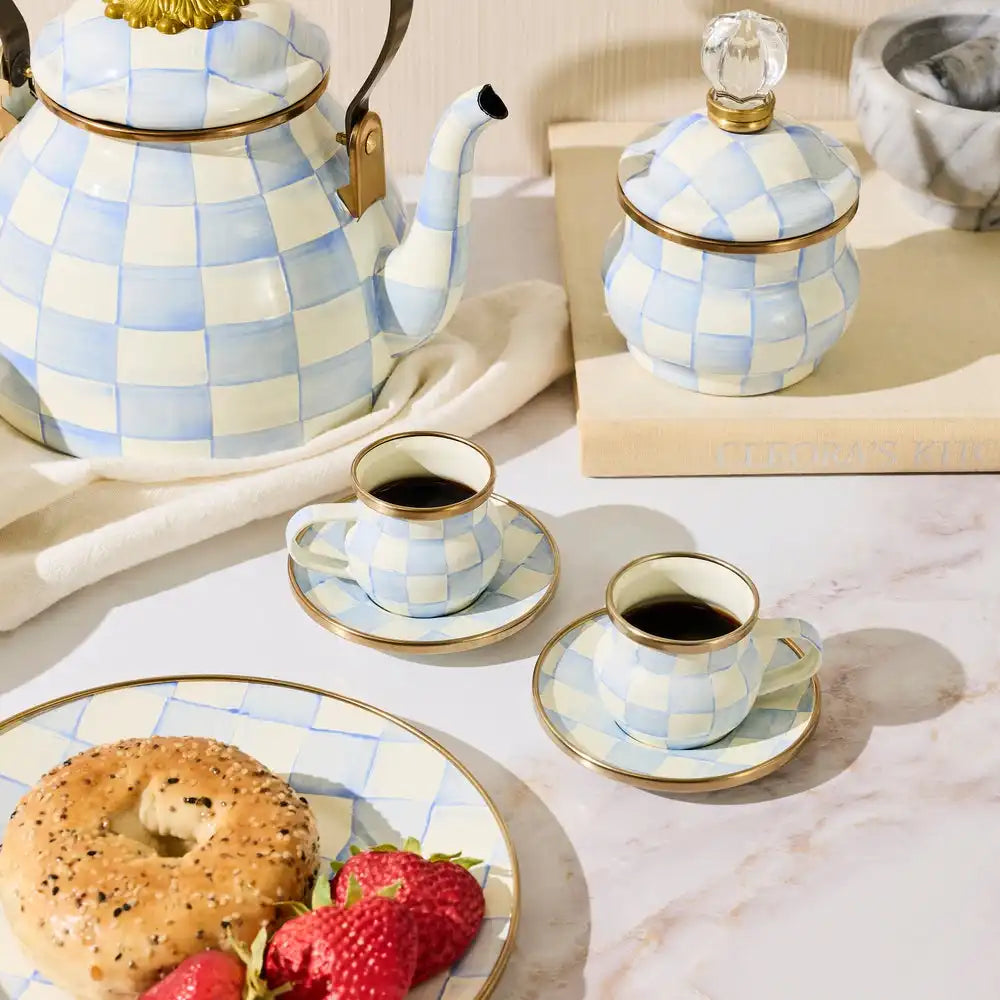 Sky Check Espresso Cup & Saucer Set Secondary image