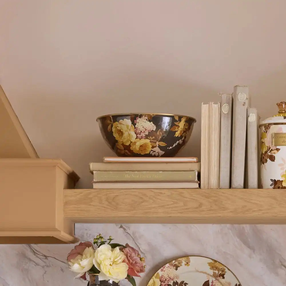 Wild Rose Brown Small Everyday Bowl