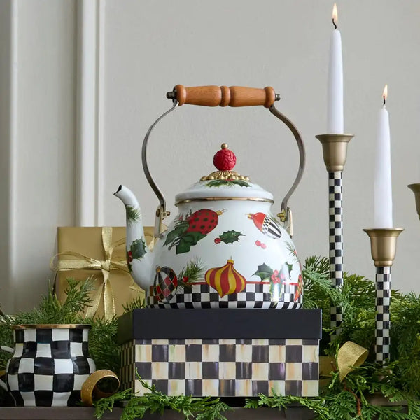 Deck the Halls 2 Quart Tea Kettle