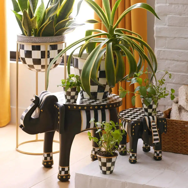 Courtly Check Large Flower Pot