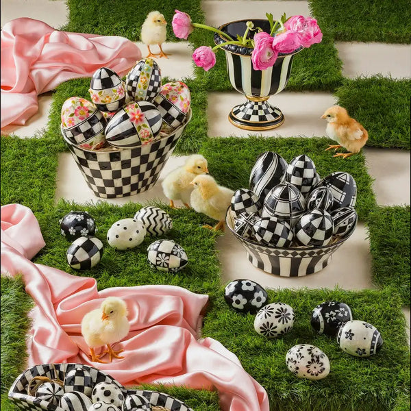 Rosy Check Pedestal Tabletop Urn