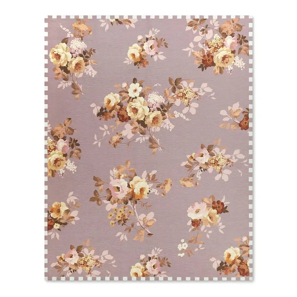 Taupe Wild Rose 8' x 10' Washable Rug Main image