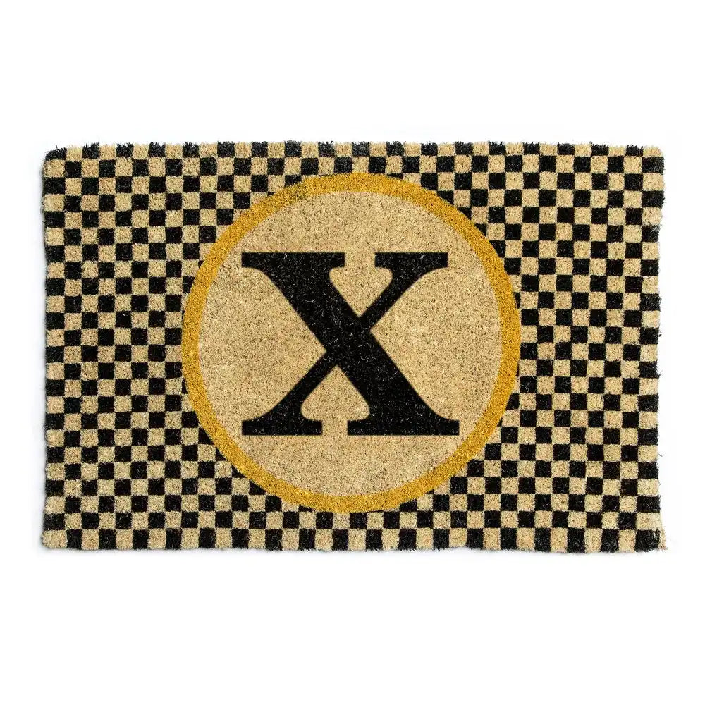 Monogrammed "X" Entrance Mat Main image