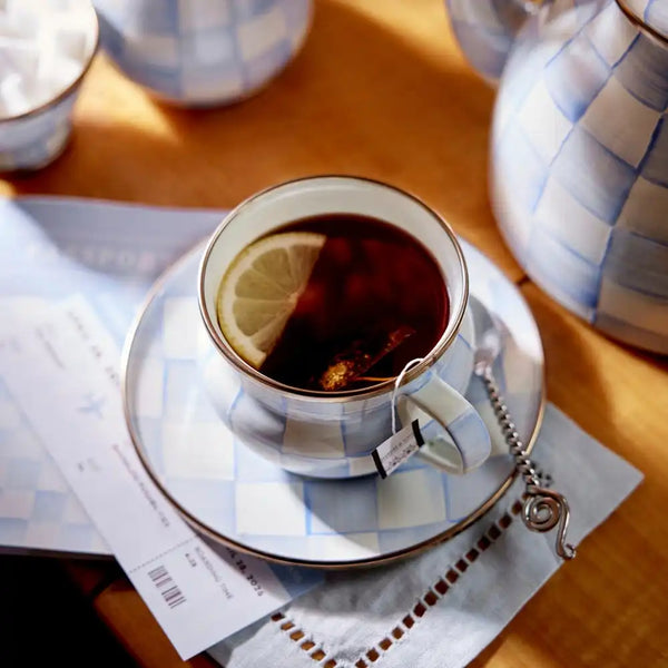 Sterling Check Saucer