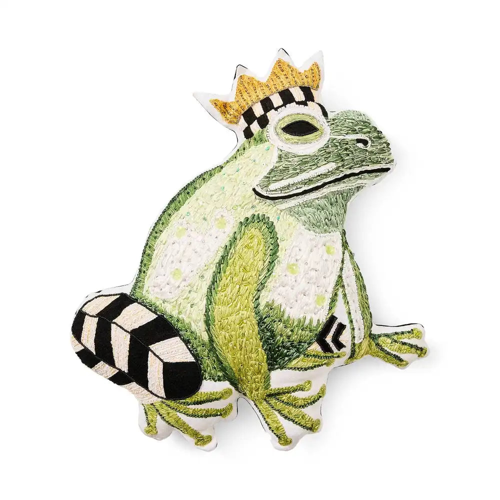 Frog Shaped Throw Pillow