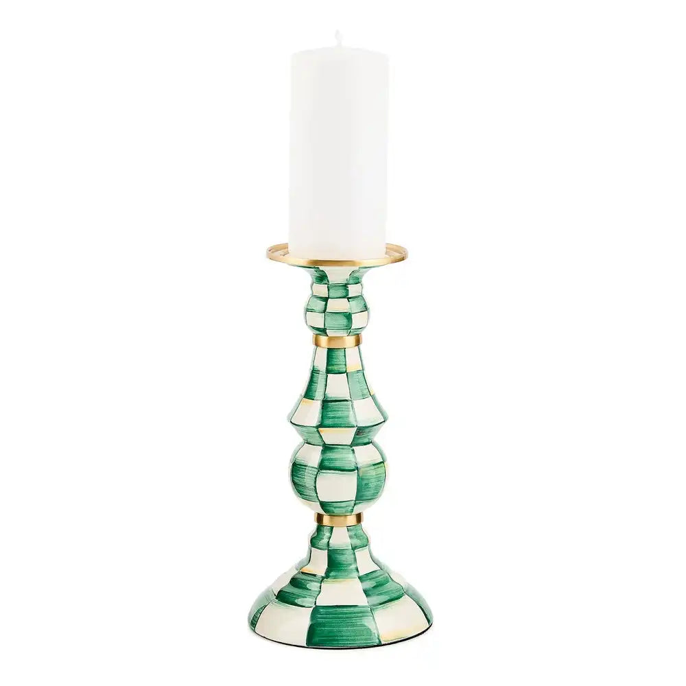 Rosy Check Medium Pillar Candlestick
