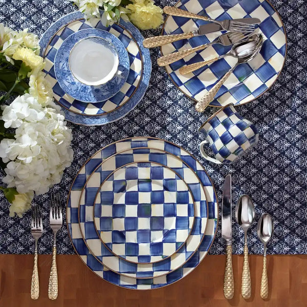 Gold Check Flatware 5-Piece Place Setting