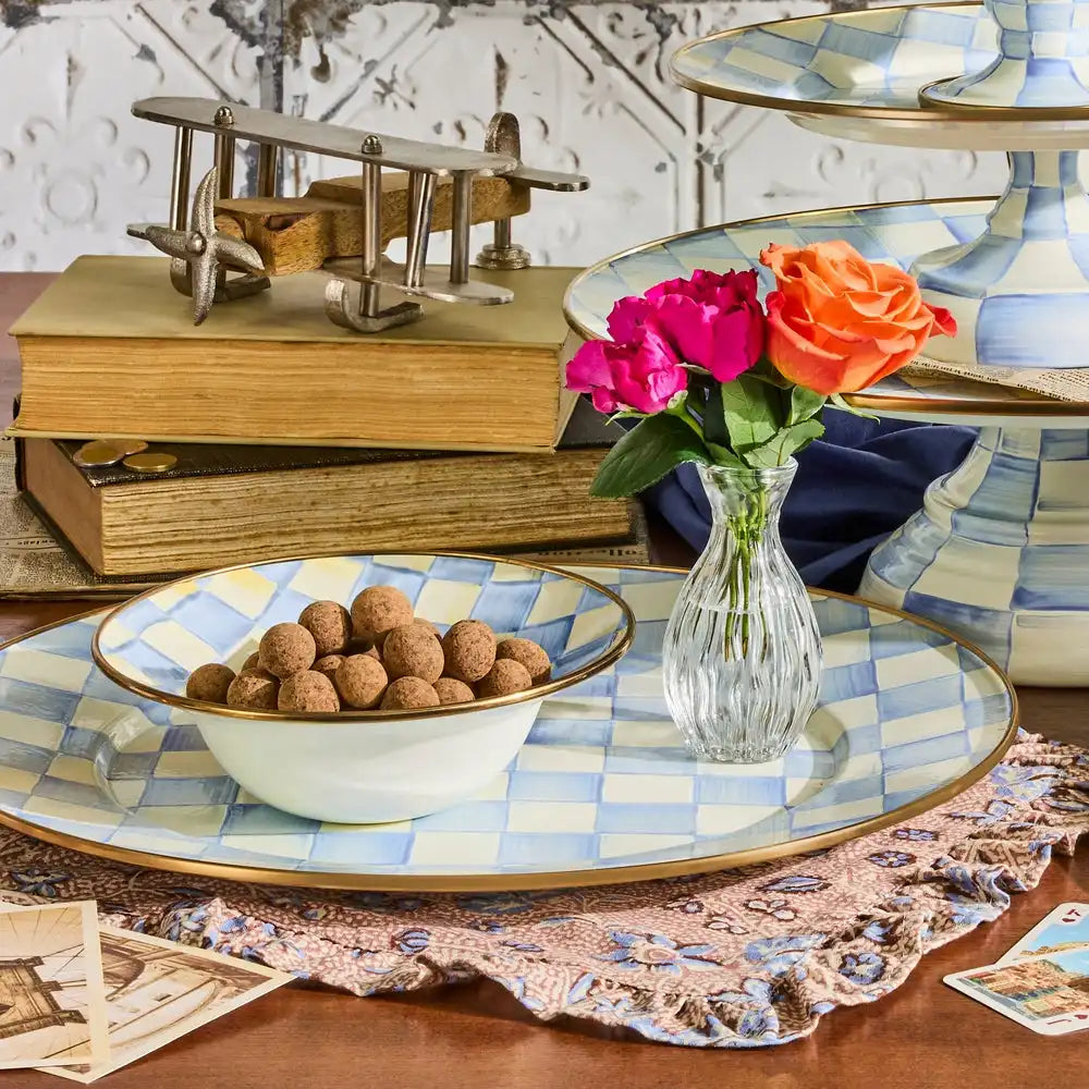 Royal Check Serving Platter