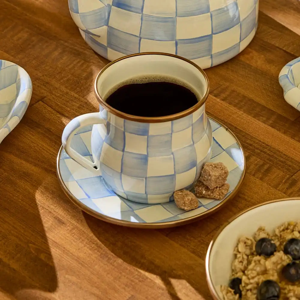 Sterling Check Saucer