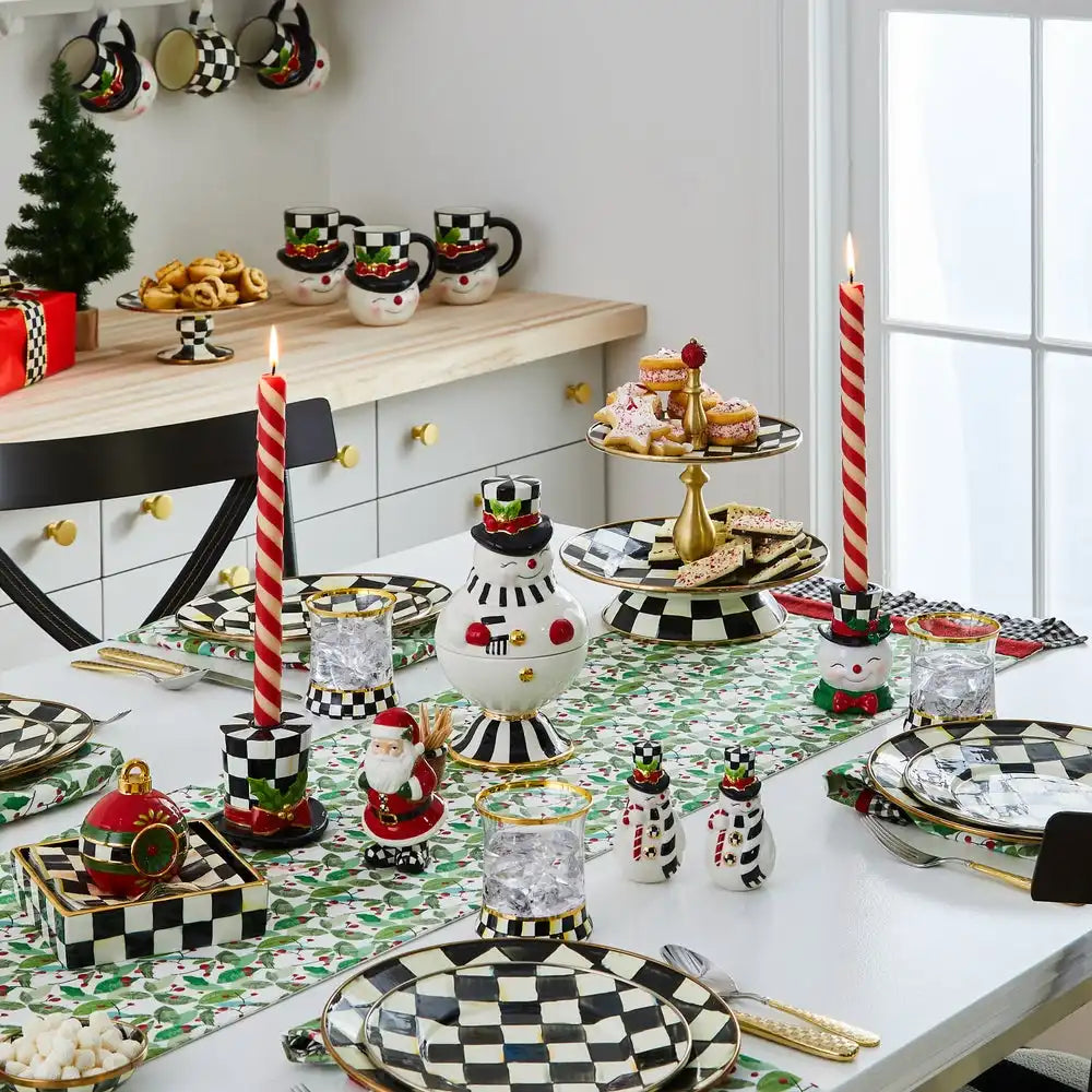 Candy Cane Dinner Candles, Set of 2