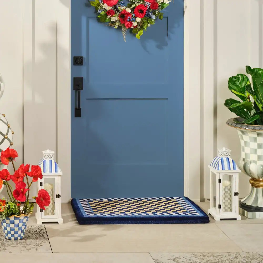 Royal Check Entrance Mat