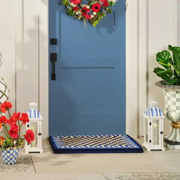 Royal Check Entrance Mat