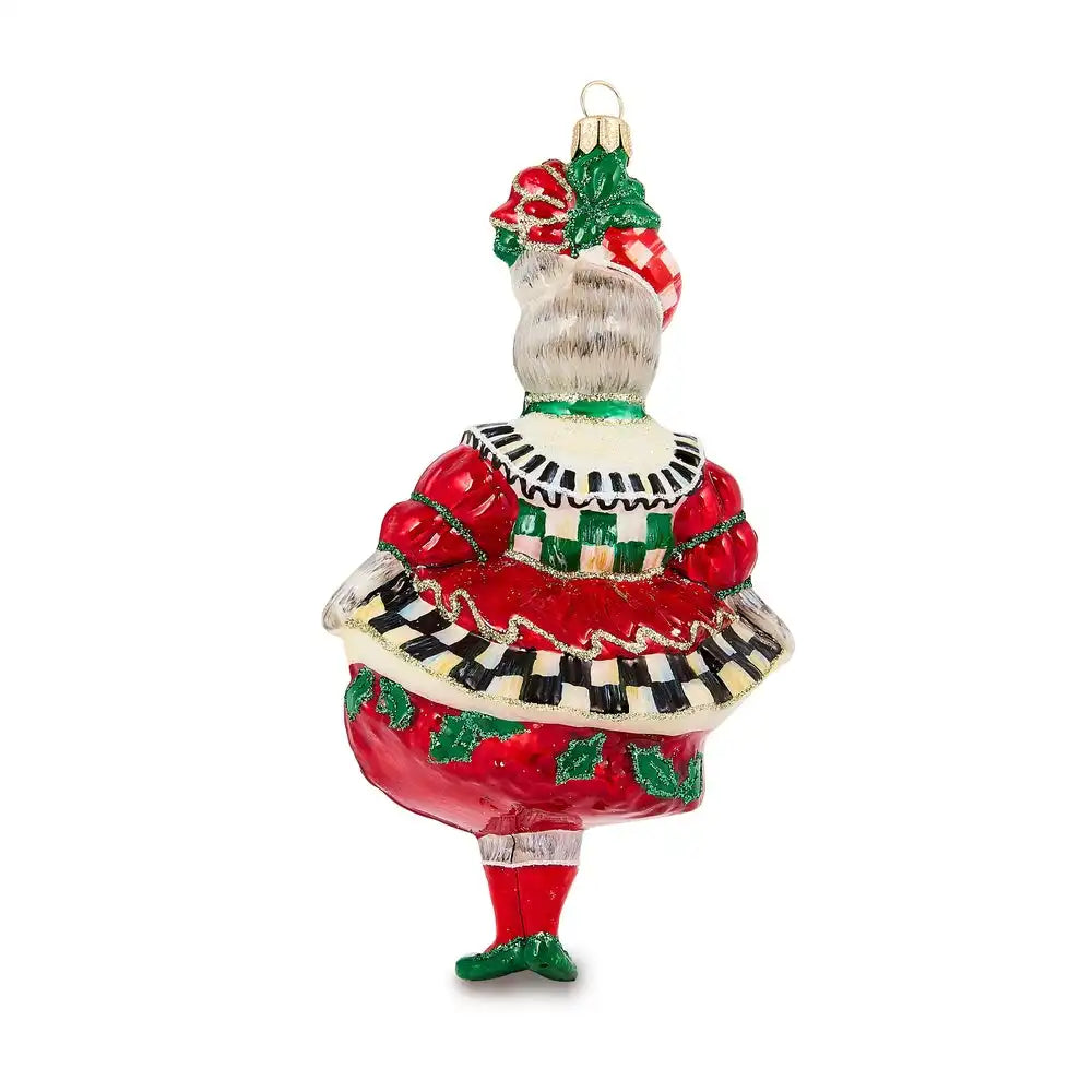 Check It Out Miss Kitty Glass Ornament