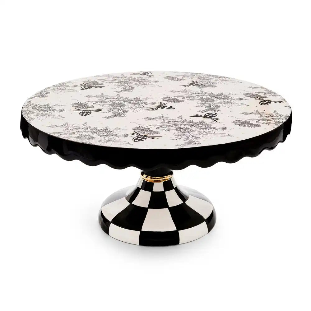 Bee Toile Large Pedestal Platter