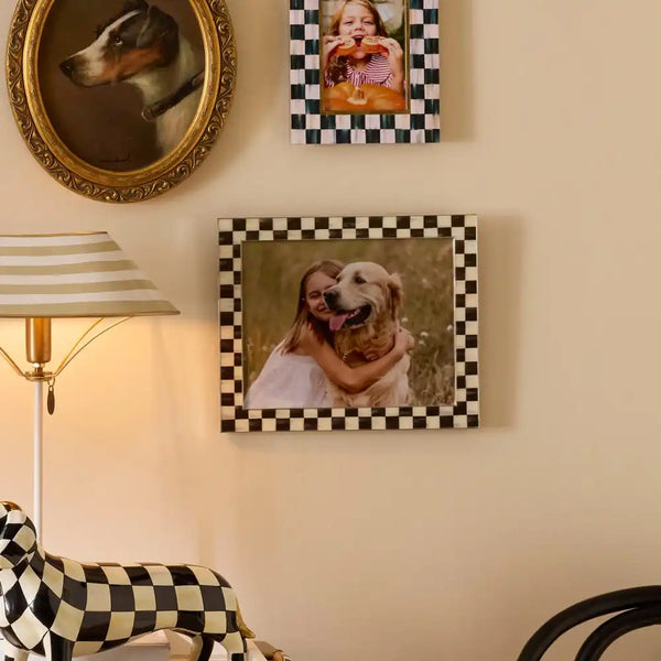 Courtly Check Silver Plated 5" x 7" Frame