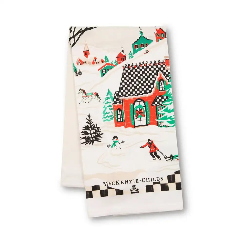 Alpine Village Printed Dish Towel Main image