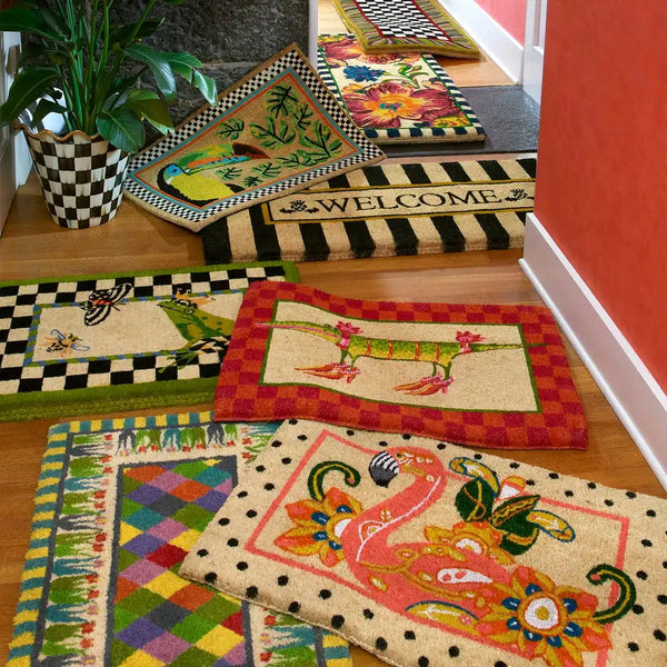 Flower Market Double Door Entrance Mat