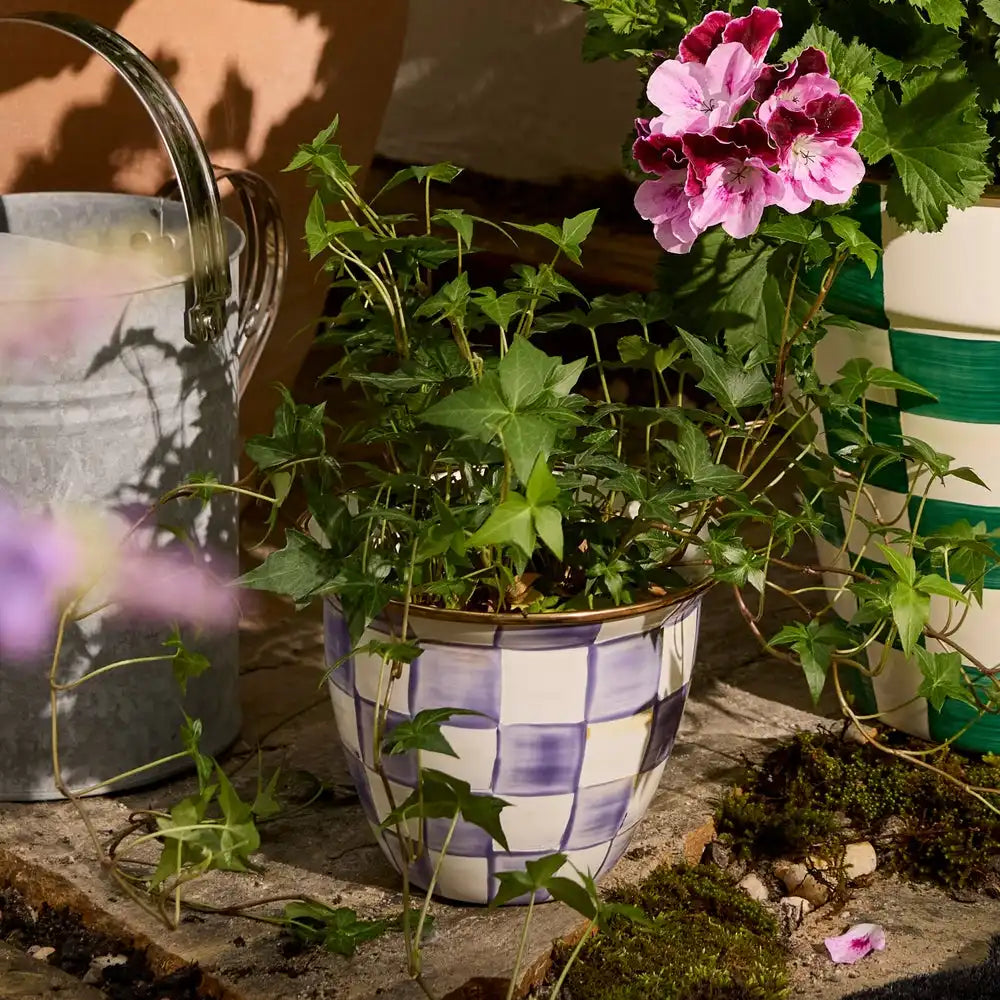 Courtly Check Large Flower Pot