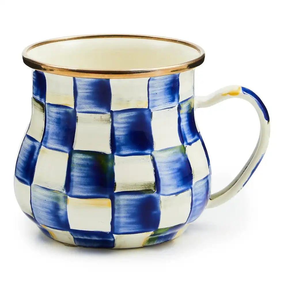 Mocha Check Mug