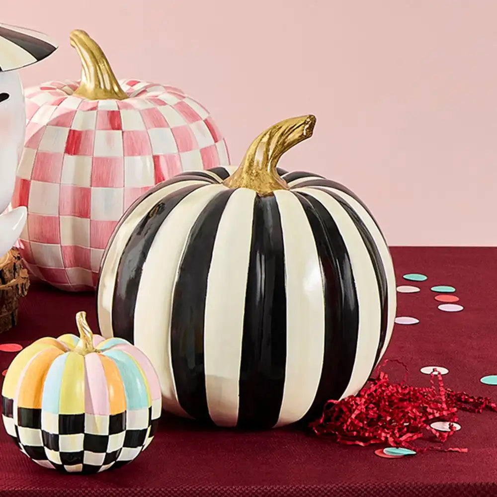Mocha Stripe Medium Pumpkin