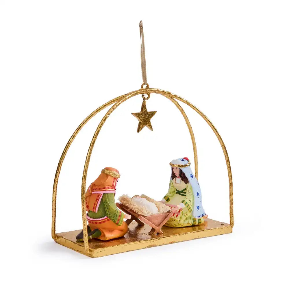 Patience Brewster Nativity David Donkey Ornament