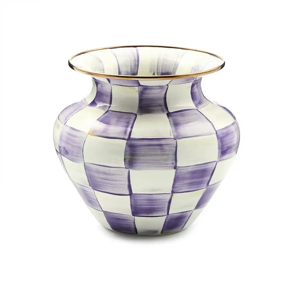 Courtly Check Enamel Large Vase