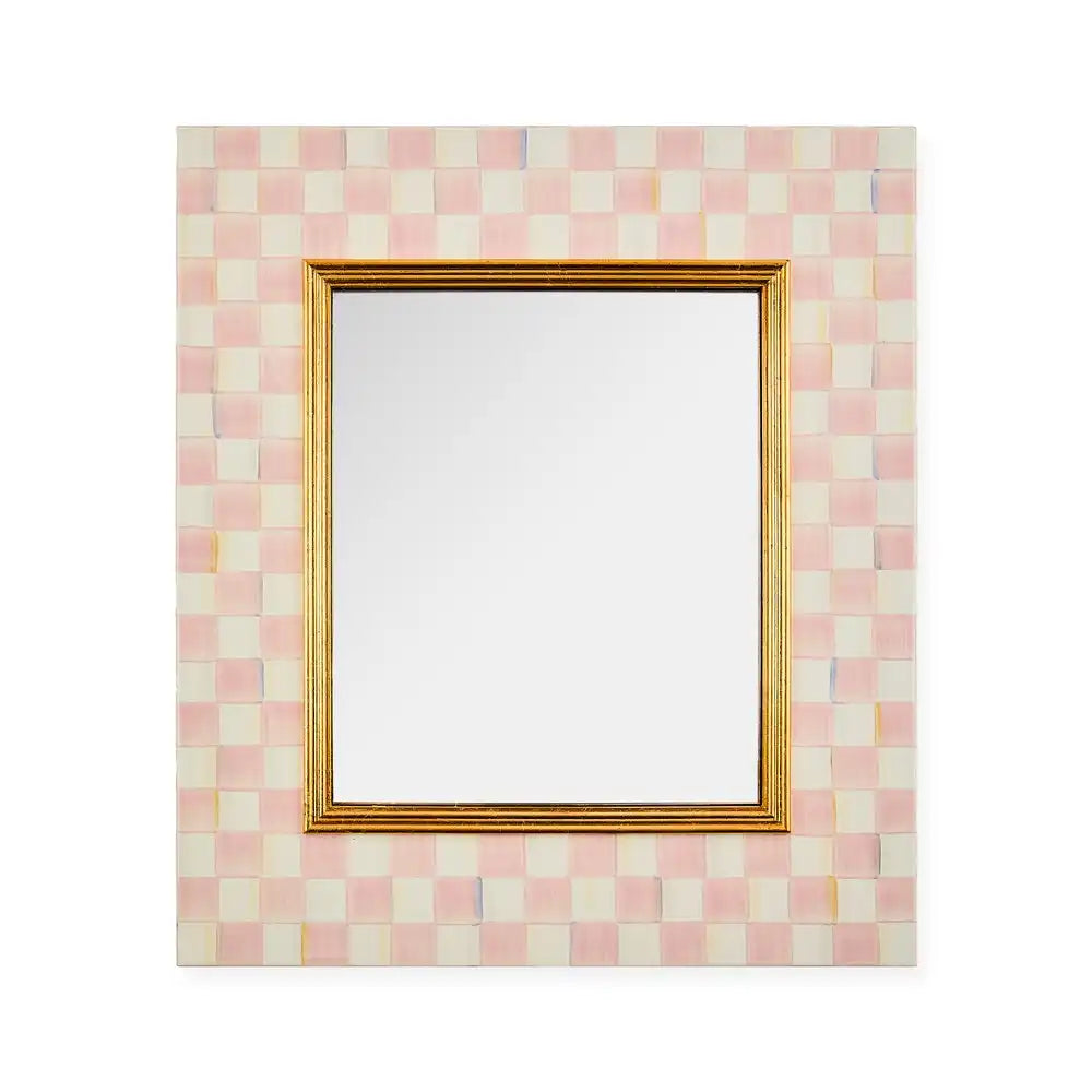 Sky Check Enamel Wall Mirror