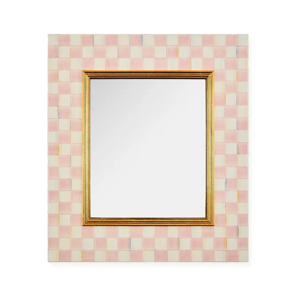 Sky Check Enamel Wall Mirror