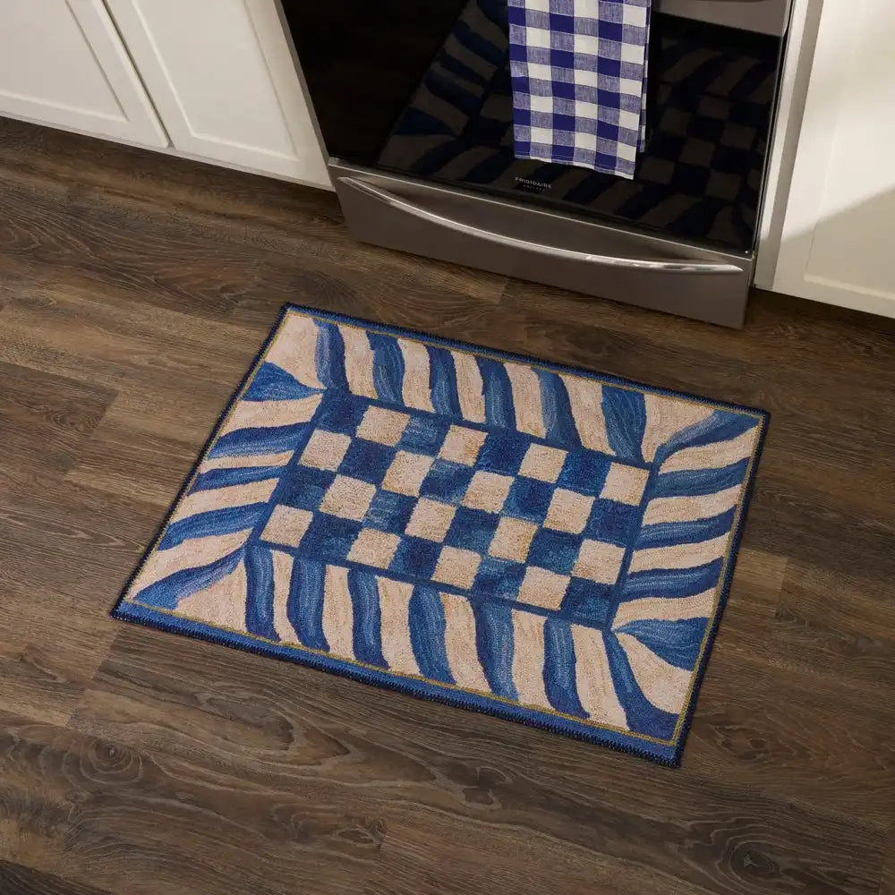 Truly Royal Check 2'6" x 10' Washable Runner