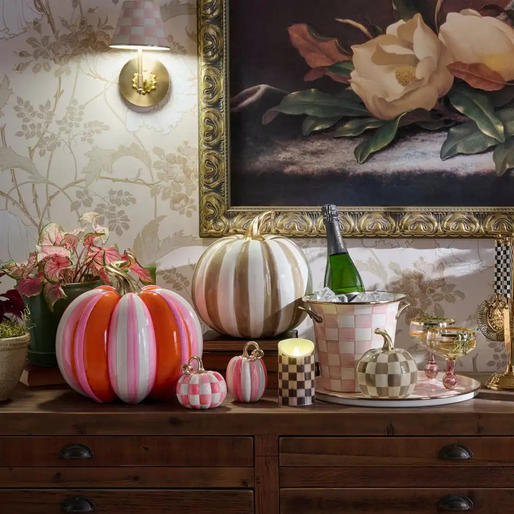 Mocha Stripe Medium Pumpkin