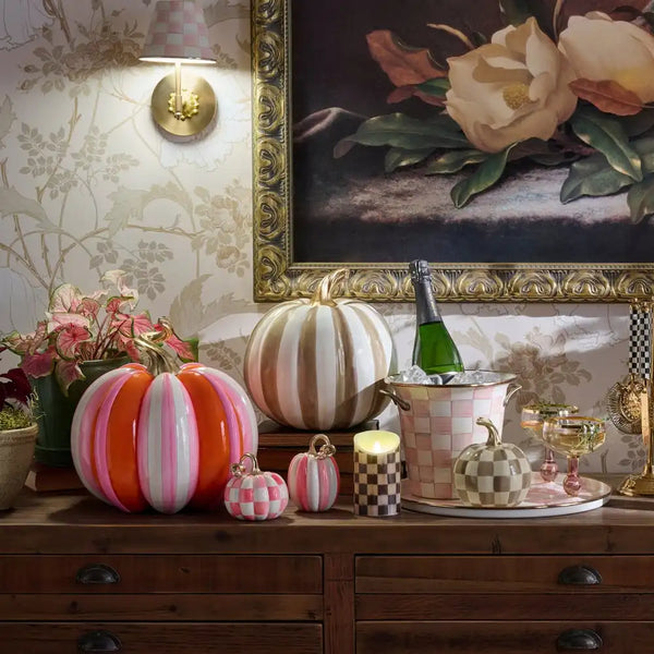 Mocha Stripe Medium Pumpkin