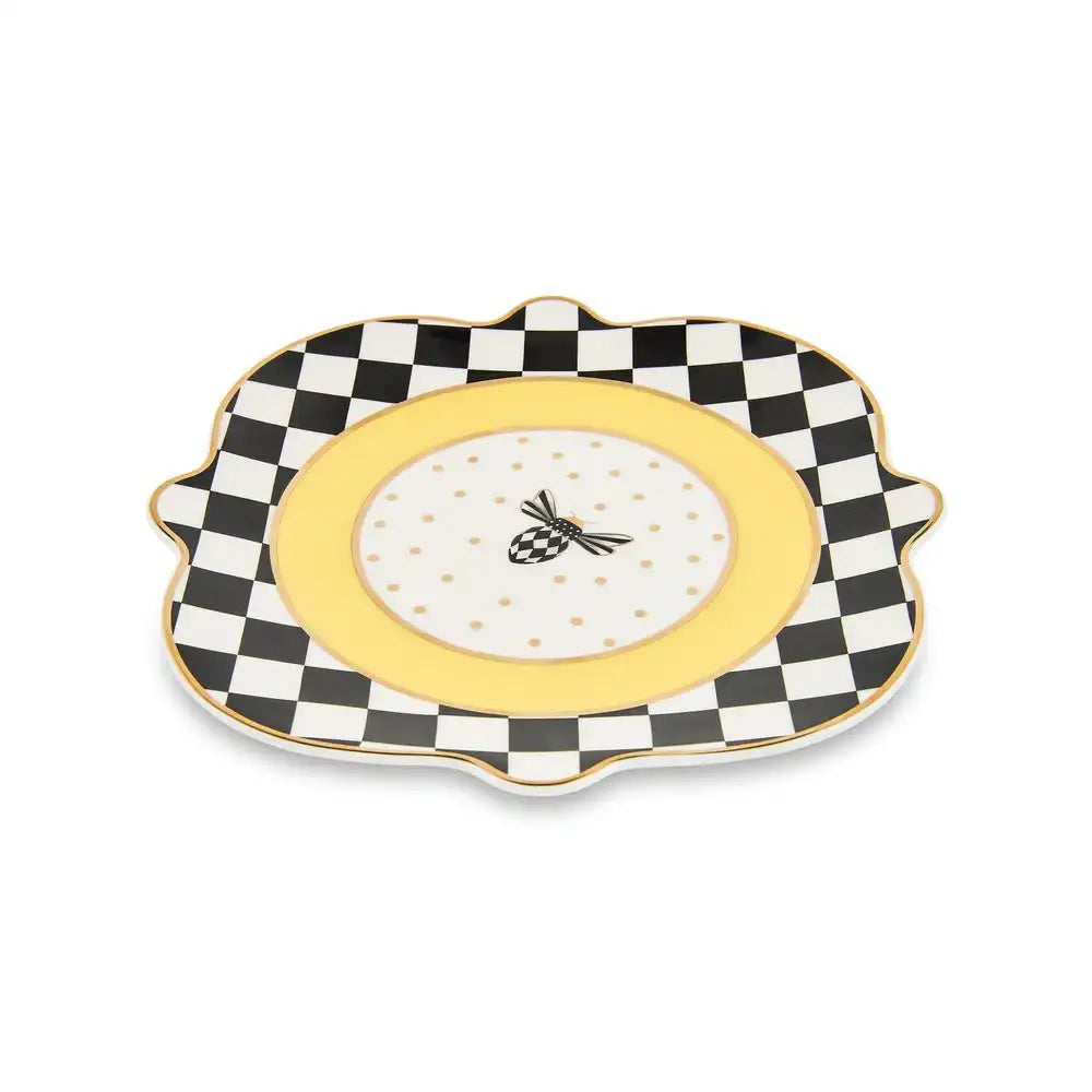 Bee Toile Salad Plate