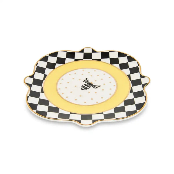 Bee Toile Salad Plate