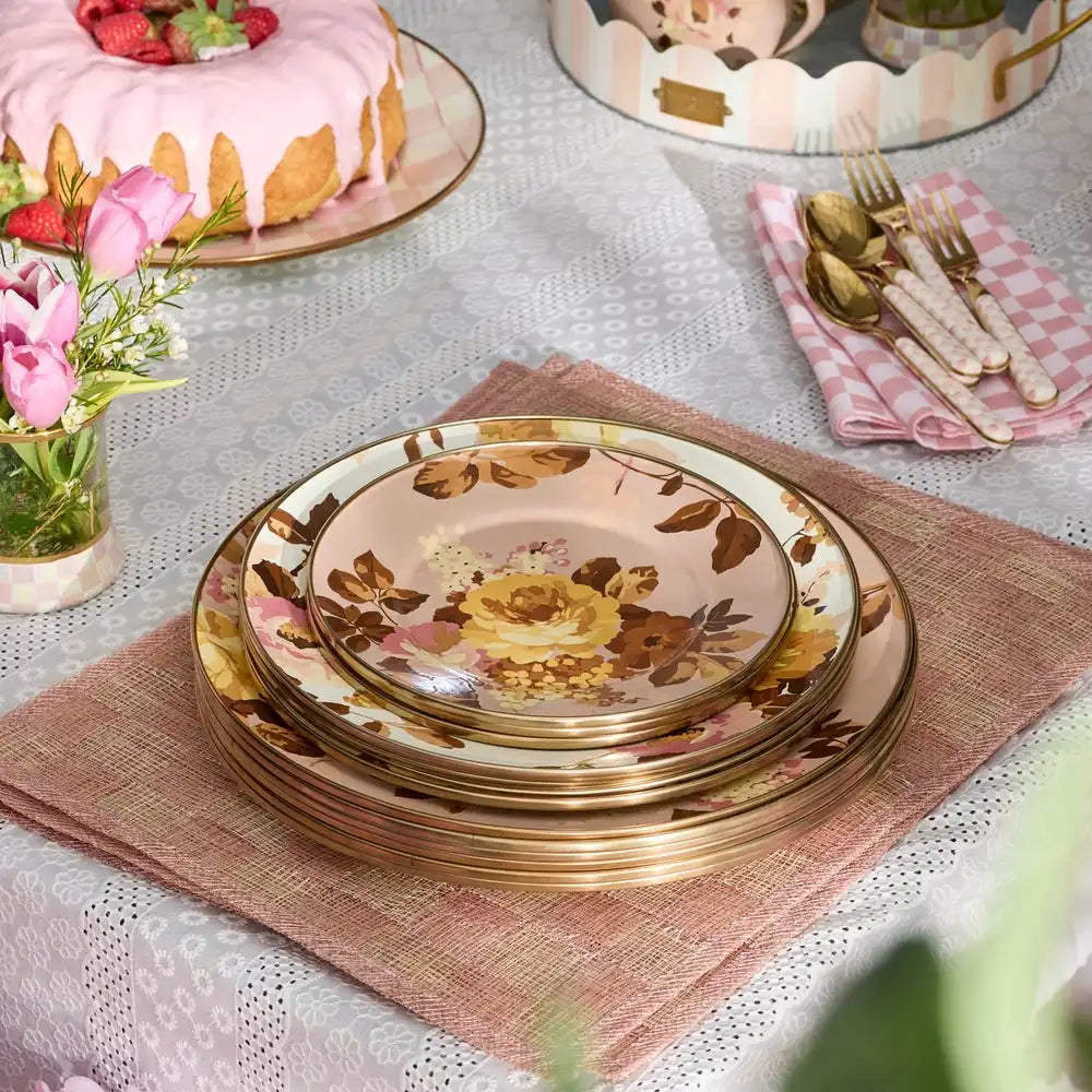 Wild Rose Mauve Dinner Plate
