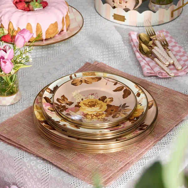 Wild Rose Mauve Dinner Plate