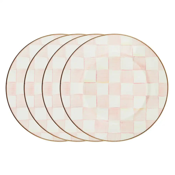 Royal Check Dinner Plates, Set of 4