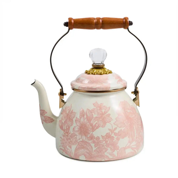 Rosy English Garden 2 Quart Tea Kettle