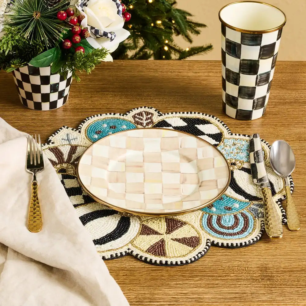 Natural Noel Jolly Ornaments Placemat Secondary image