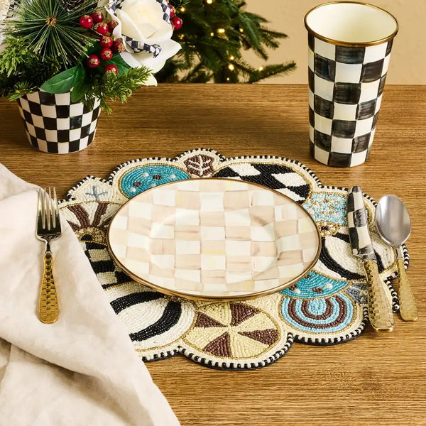 Natural Noel Jolly Ornaments Placemat