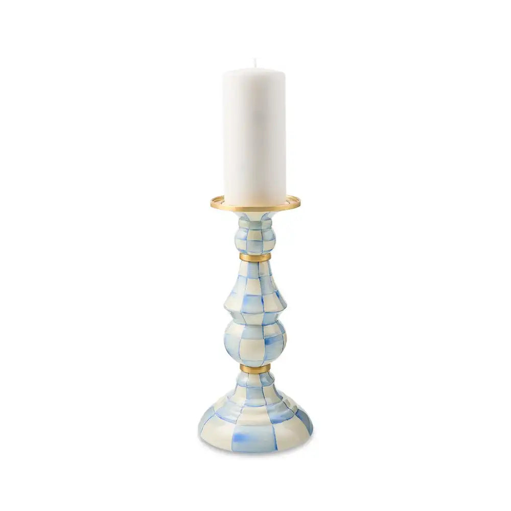 Rosy Check Medium Pillar Candlestick