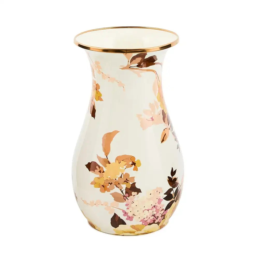 Mocha Check Tall Vase