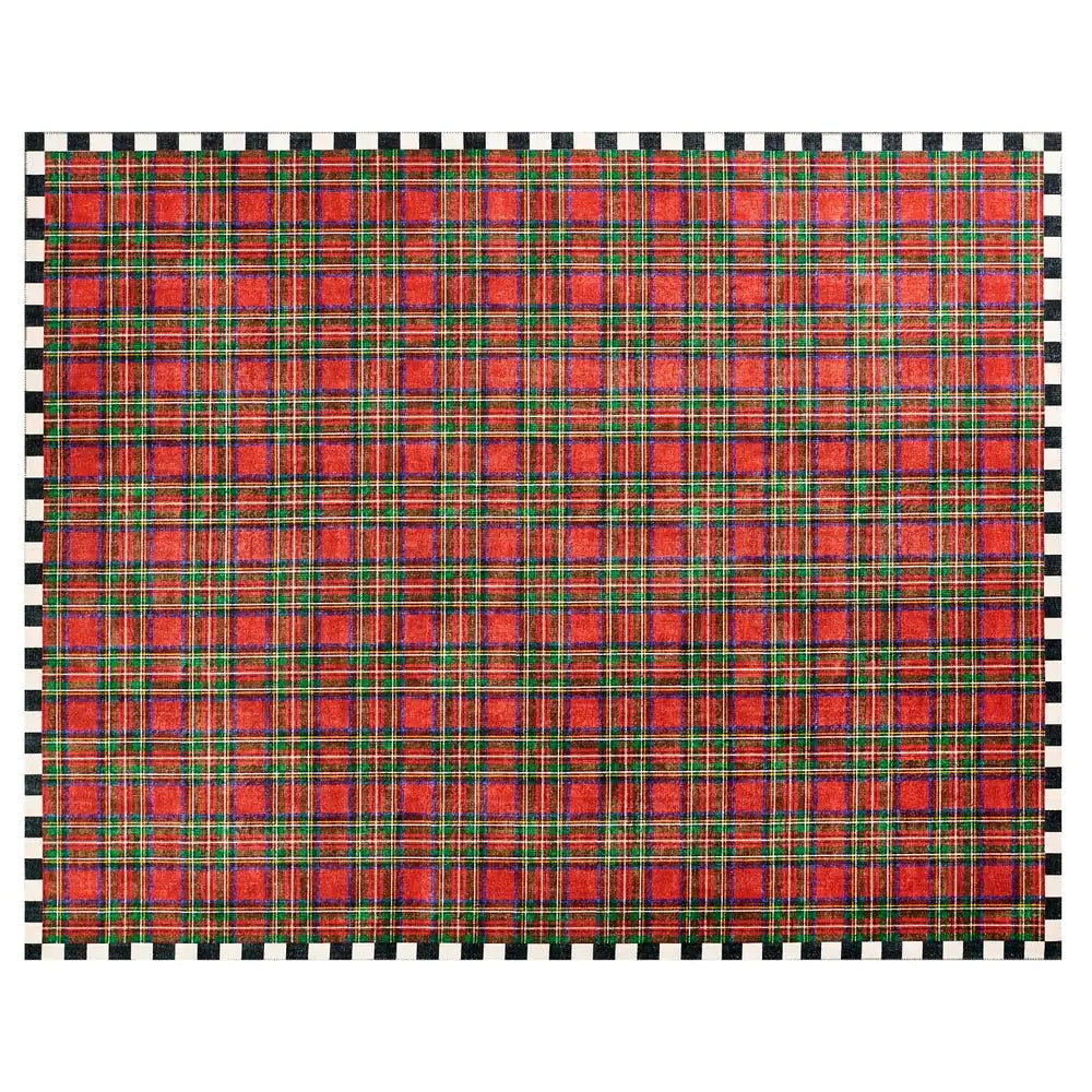 Royal Stewart Tartan Red 8' x 10' Washable Rug Main image
