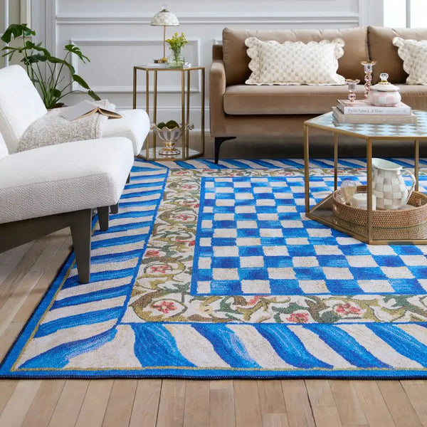Truly Royal Check 2'6" x 10' Washable Runner