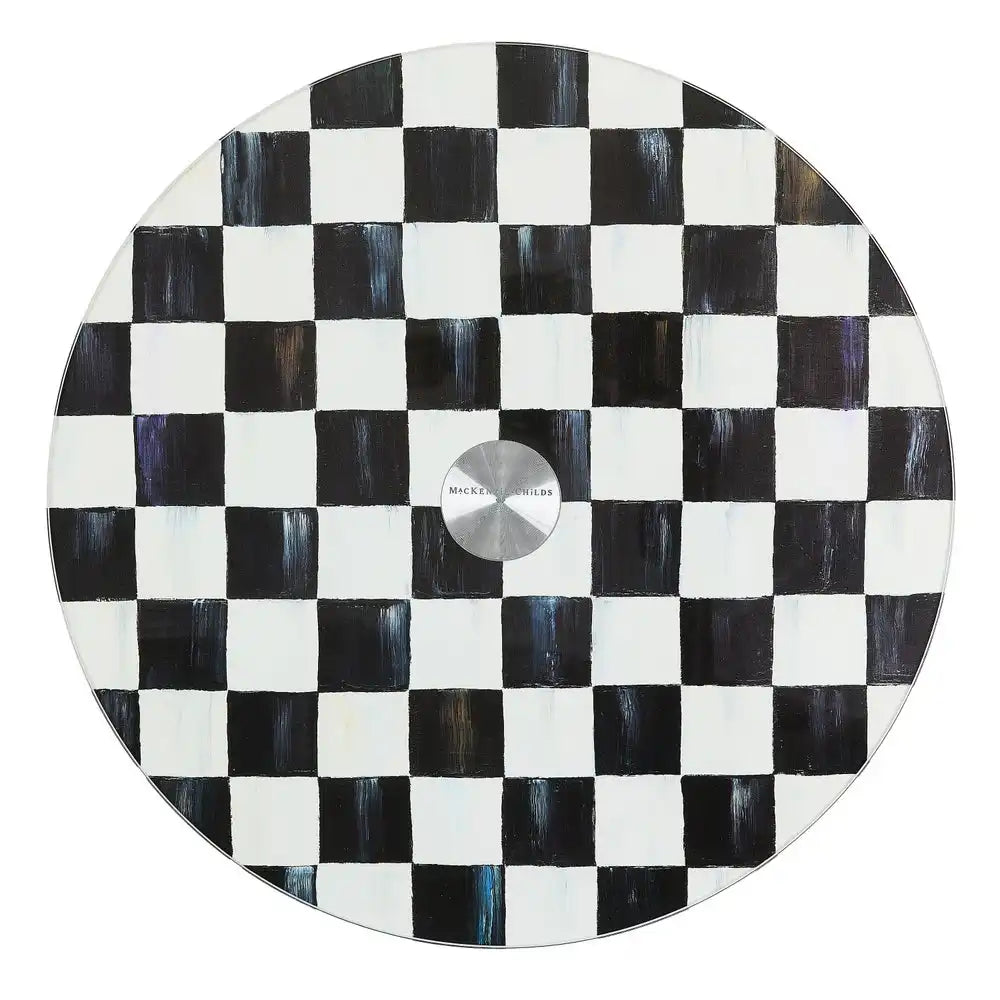 Courtly Check Glass Lazy Susan Main image