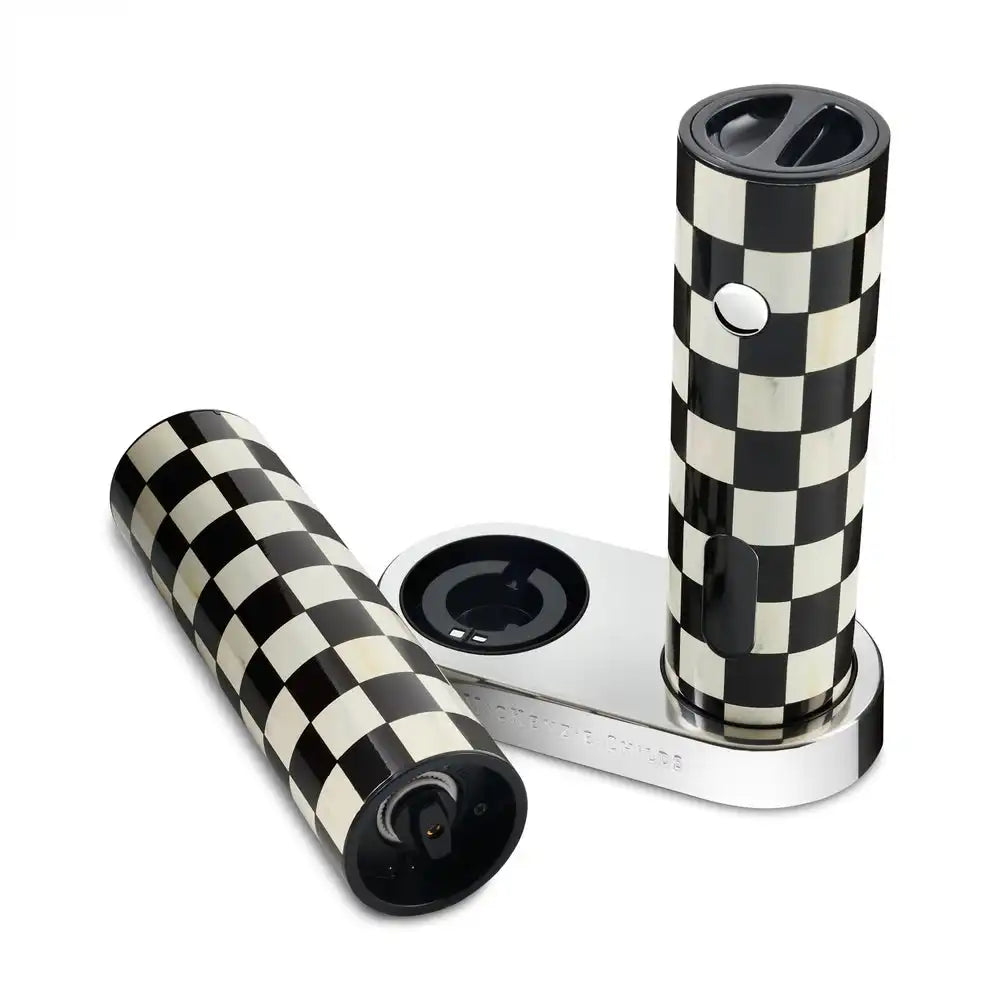 Courtly Check Electric Salt & Pepper Grinder Set