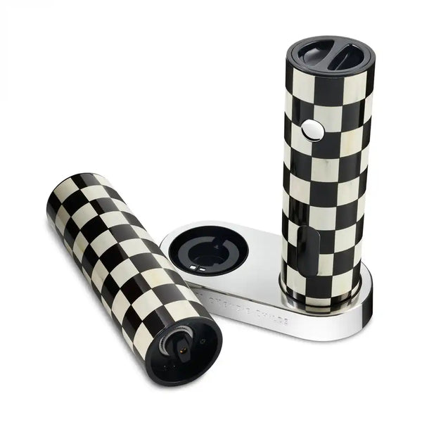 Courtly Check Electric Salt & Pepper Grinder Set