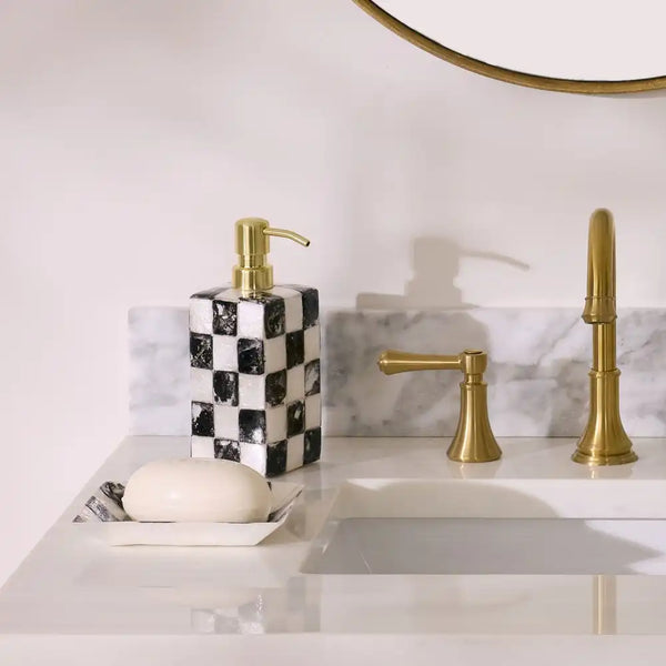 Courtly Check Capiz Vanity Tray
