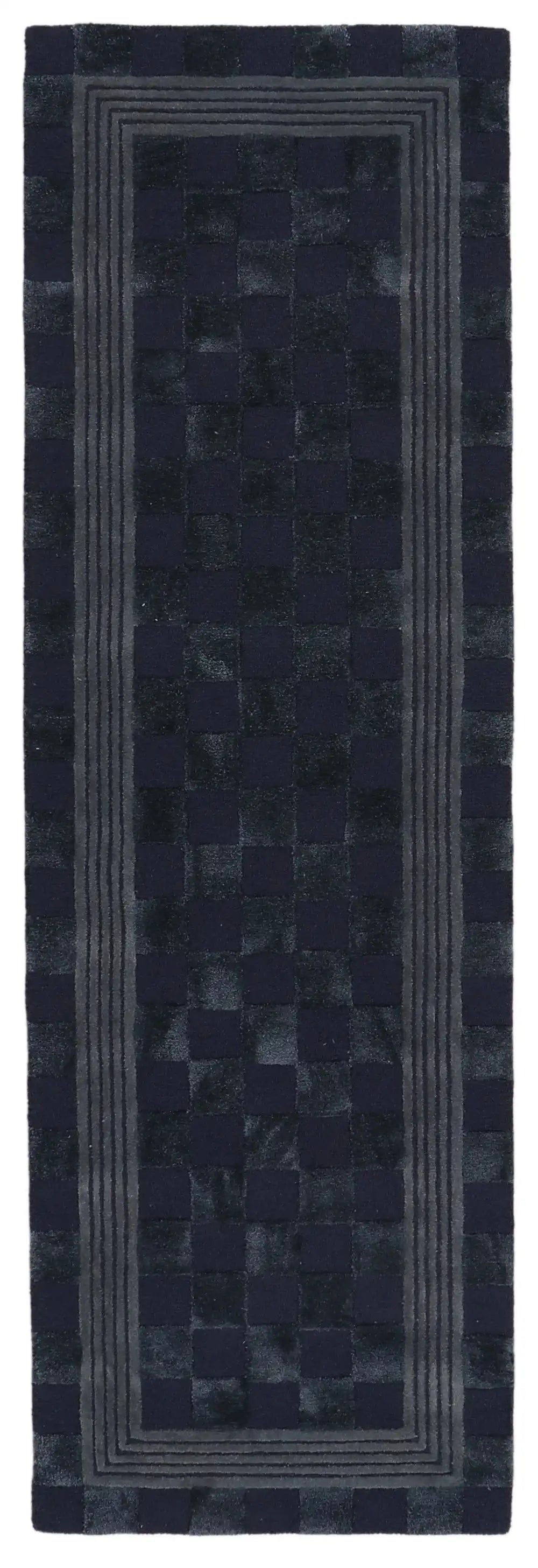 Light Grey Tonal Check 3' x 5' Rug